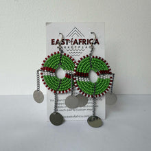 Load image into Gallery viewer, Maasai Beaded Earrings 25/20
