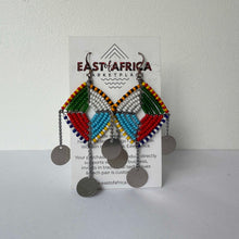 Load image into Gallery viewer, Maasai Beaded Earrings 25/25