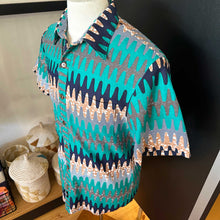 Load image into Gallery viewer, Sound Waves - Turquoise Men's Shirt - MEDIUM