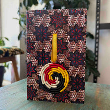 Load image into Gallery viewer, Woven Ornament on Gift Card 25/08
