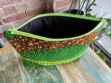 Load image into Gallery viewer, African Fabric ZIPPY Bag 25/20