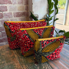Load image into Gallery viewer, African Fabric ZIPPY Bag 25/03