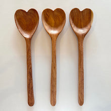 Load image into Gallery viewer, Heart Teak Cooking Spoon