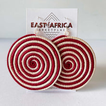Load image into Gallery viewer, Round Woven Earrings SPIRAL 21/12