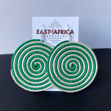 Load image into Gallery viewer, Round Woven Earrings SPIRAL 21/09