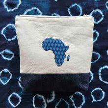 Load image into Gallery viewer, AFRICA MAP beaded bag MAJI :: WATER

