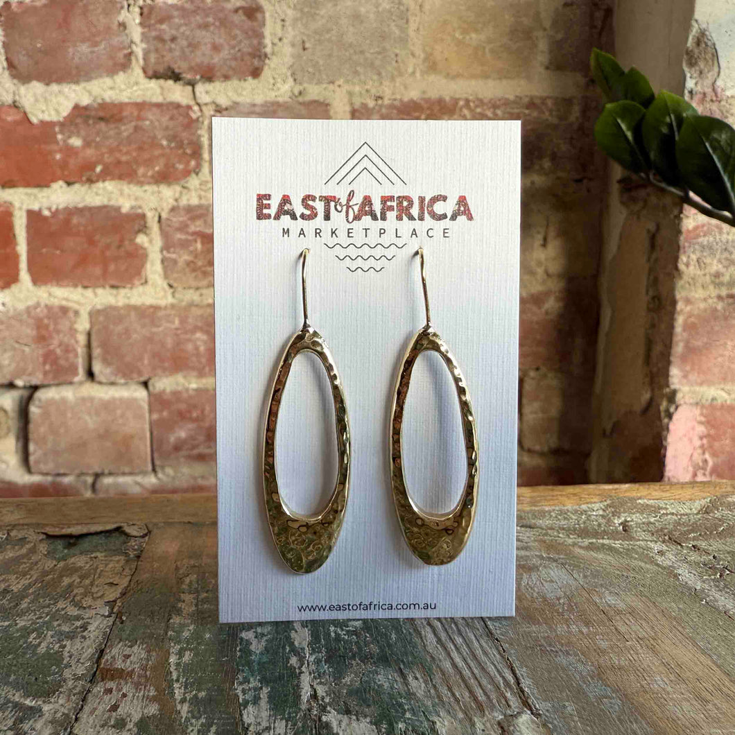 Kenyan Brass Earrings 25/36