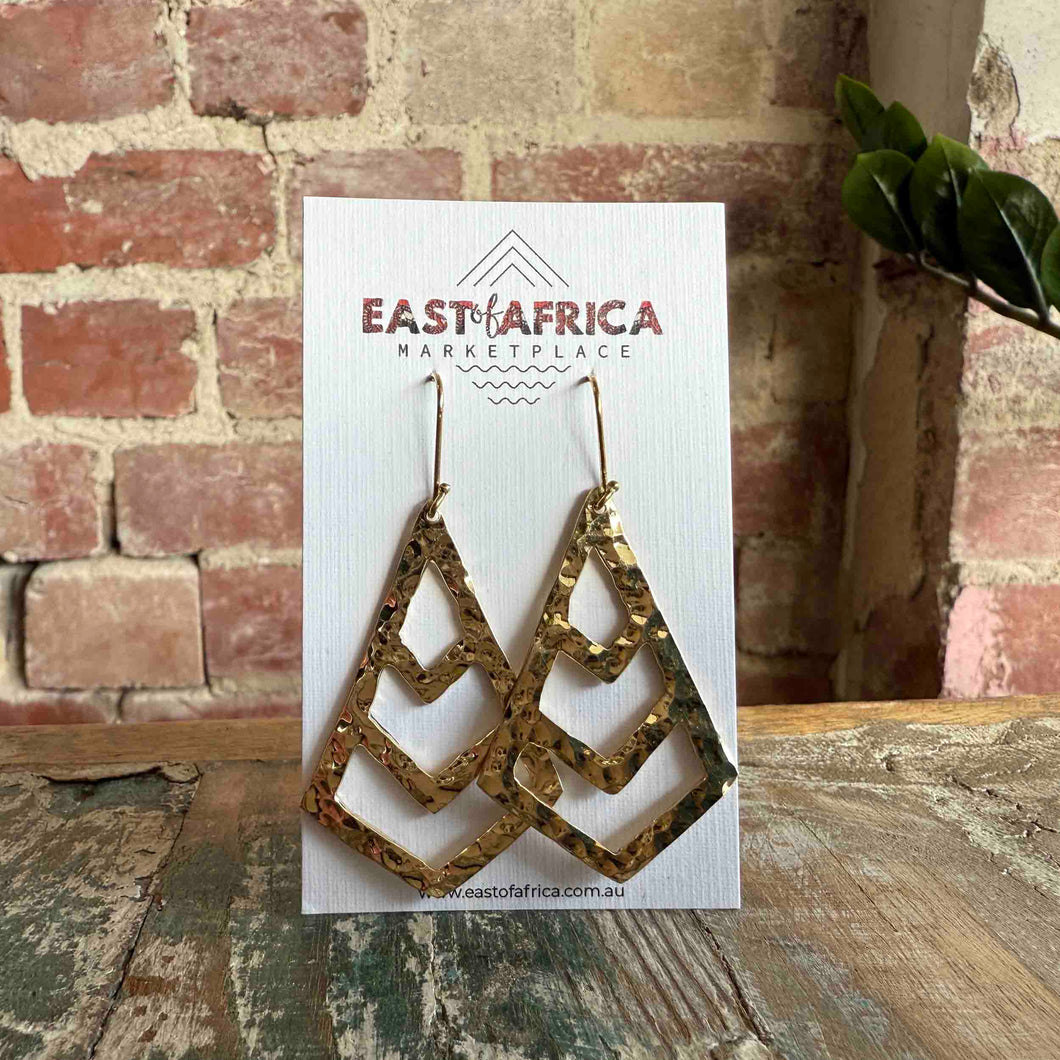 Kenyan Brass Earrings 25/37