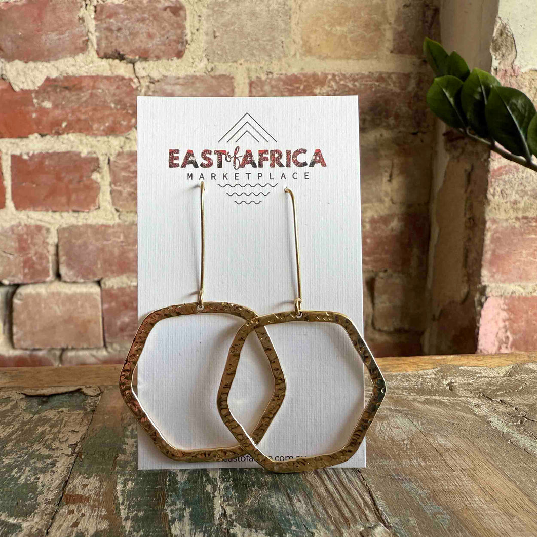 Kenyan Brass Earrings 25/41