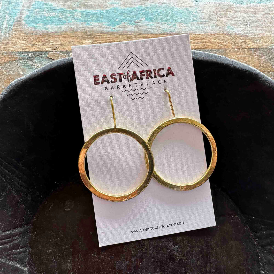 Kenyan Brass earrings Ring