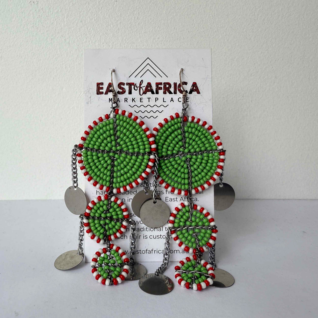 Maasai Beaded Earrings 25/01