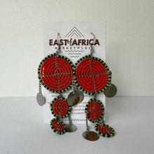 Load image into Gallery viewer, Maasai Beaded Earrings 25/03
