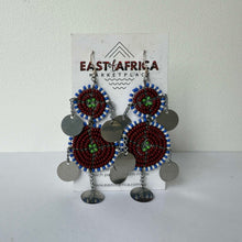 Load image into Gallery viewer, Maasai Beaded Earrings 25/16
