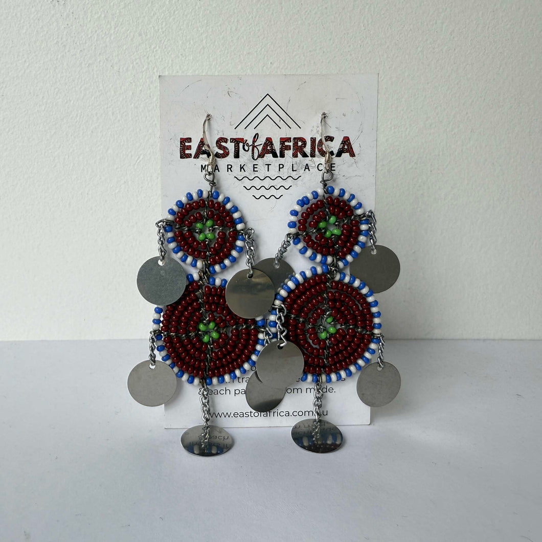 Maasai Beaded Earrings 25/16