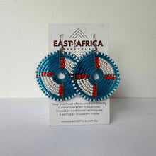 Load image into Gallery viewer, Maasai Beaded Earrings 25/21
