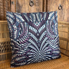 Load image into Gallery viewer, African Fabric and Denim Floor Cushion 25/10
