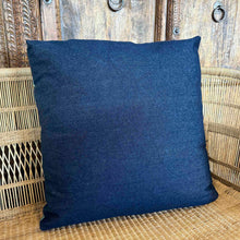 Load image into Gallery viewer, African Fabric and Denim Floor Cushion 25/09
