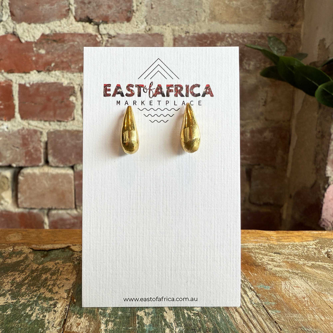 Kenyan Brass Earrings 25/01