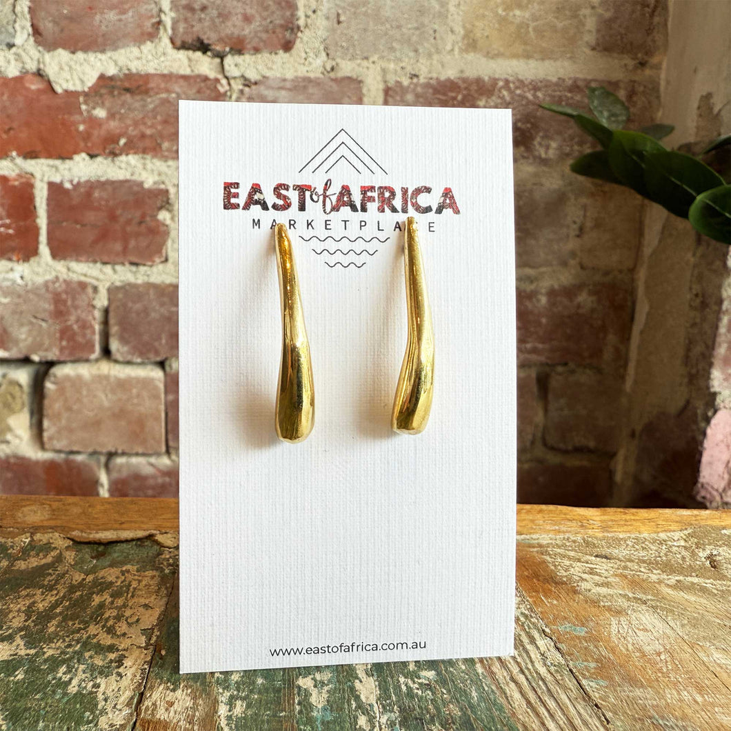 Kenyan Brass Earrings 25/02