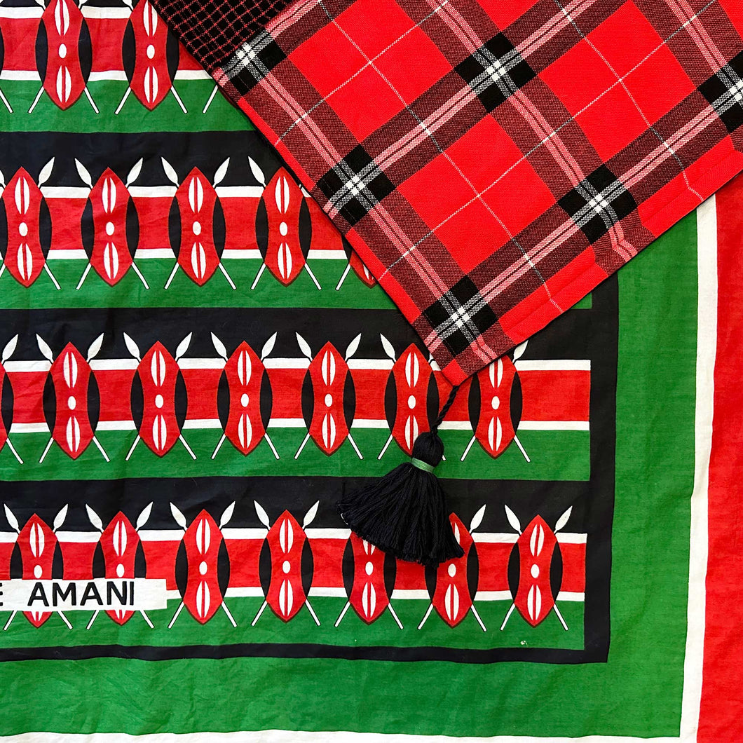 Quilted Mombasa Khanga Maasai Shuka Blanket 24/06