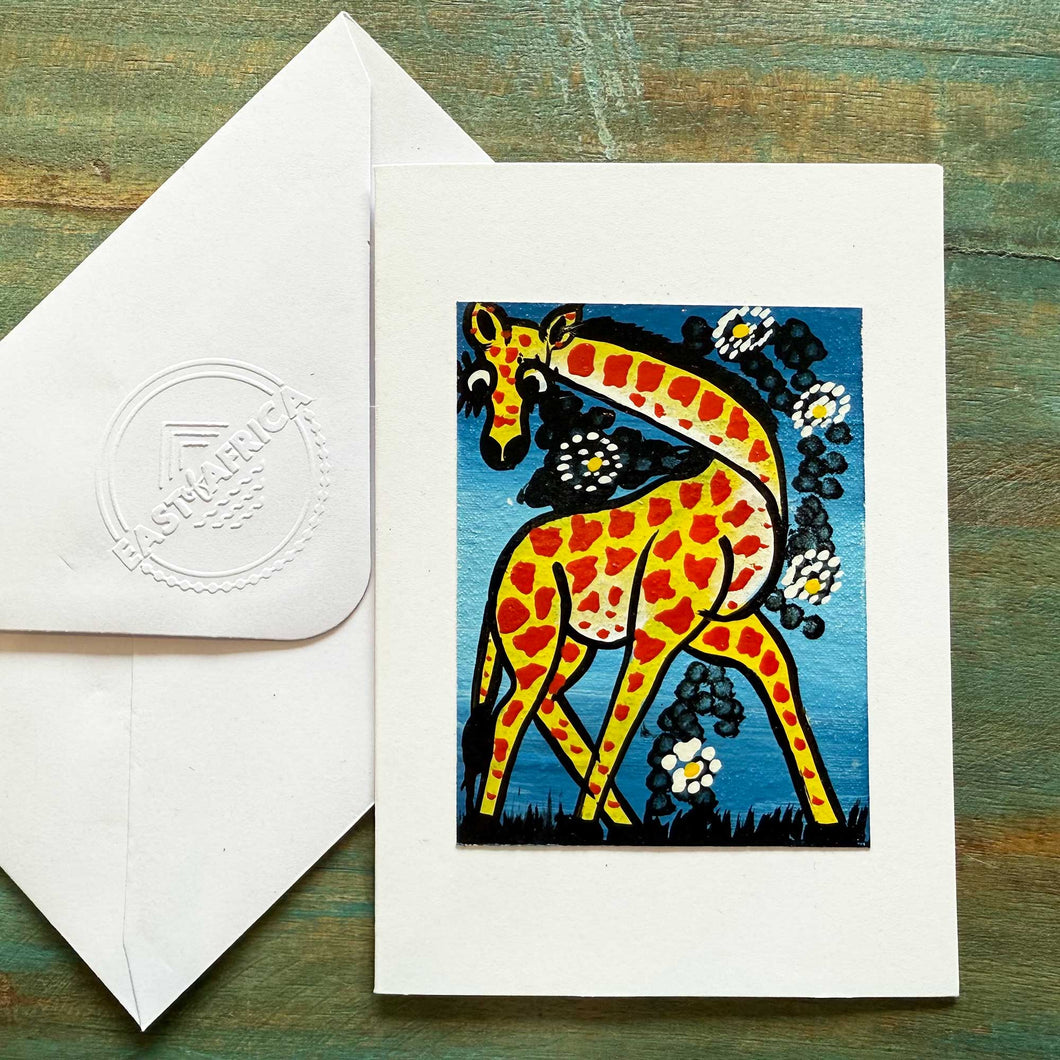 Hand painted Tinga Tinga card 24/20