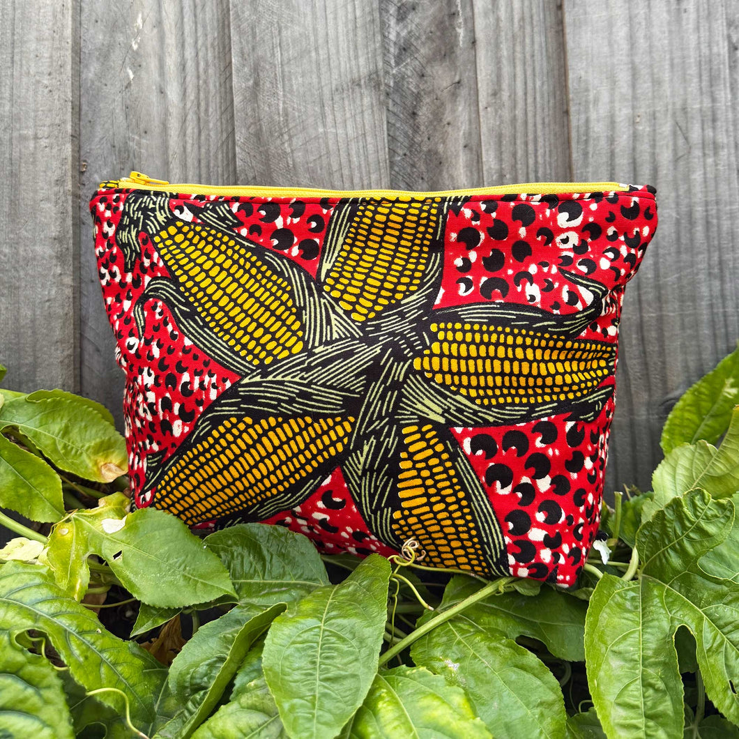 African Fabric ZIPPY Bag 25/03