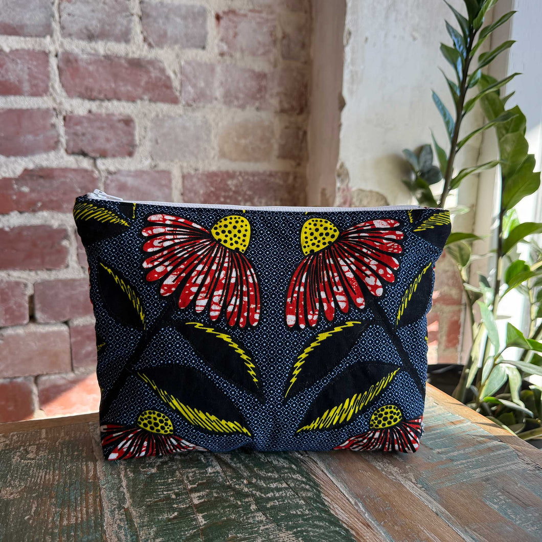 African Fabric ZIPPY Bag 25/09