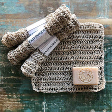 Load image into Gallery viewer, Hemp Crochet Wash Cloth
