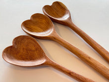 Load image into Gallery viewer, Heart Teak Cooking Spoon

