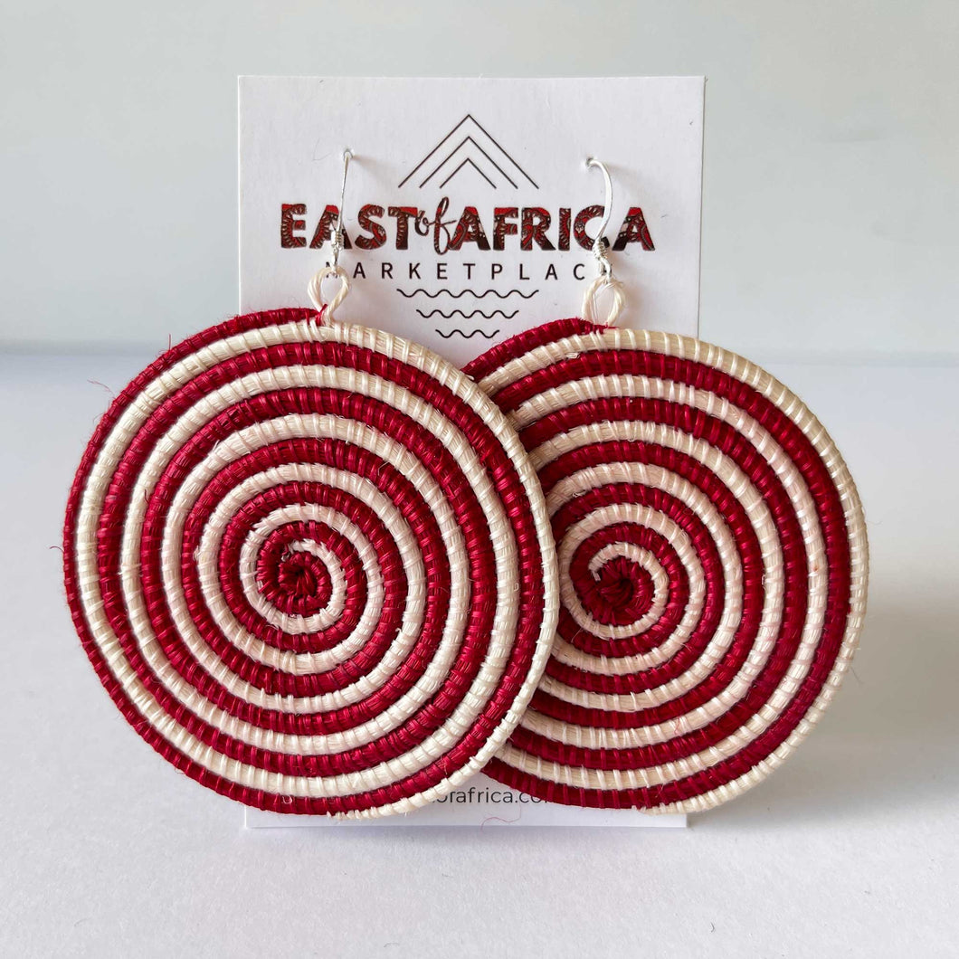Round Woven Earrings SPIRAL 21/12