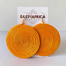 Load image into Gallery viewer, Round Woven Earrings MARIGOLD
