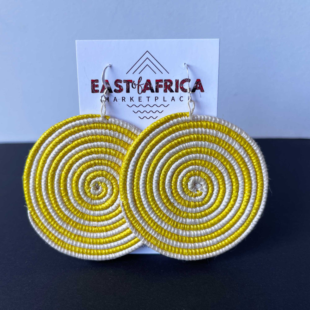 Round Woven Earrings SPIRAL 21/03