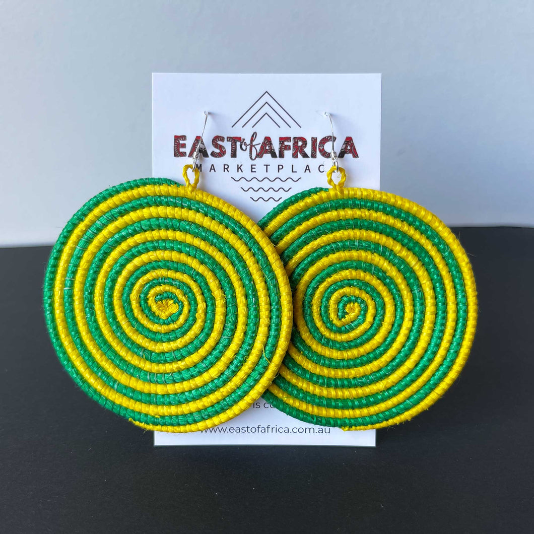 Round Woven Earrings SPIRAL 21/08